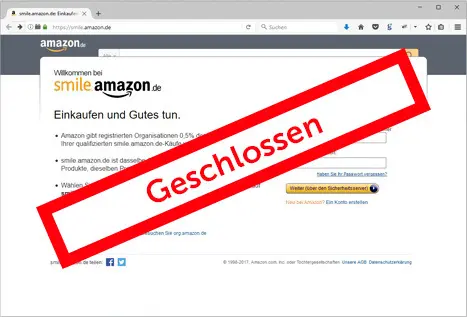 Amazon Smile Screenshot